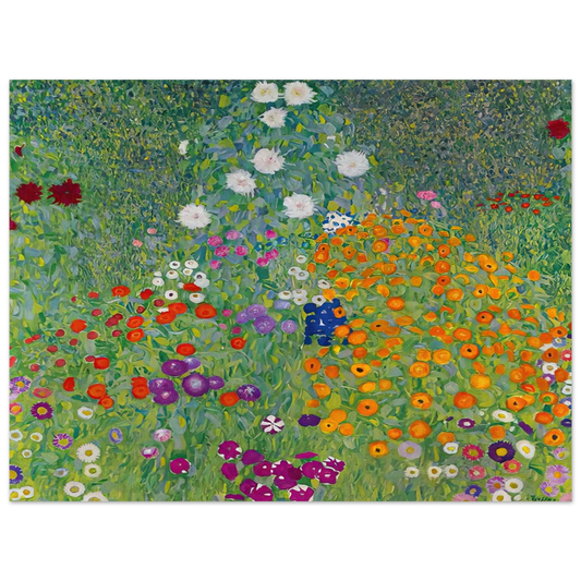 Gustav Klimt - BLUMENGARTEN 1907  75x100 cm / 30x40inches Fine Art Poster