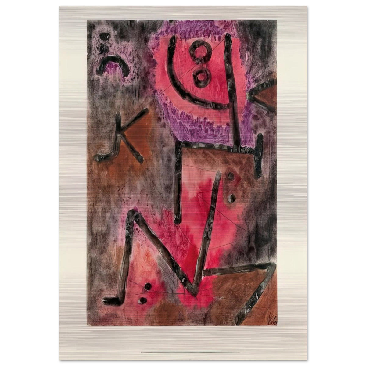 AFTER ANNEALING 1940 - Paul Klee Brushed Aluminum Print - 70x100 cm / 28x40 inches | Paul Klee Aluminum Print | Paul Klee Prints