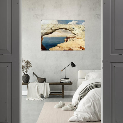 GLASS WINDOWS BAHAMAS 1885 - Winslow Homer Acrylic Print - 70x100 cm / 28x40″ inches | Winslow Homer Wall Art | Winslow Homer Prints