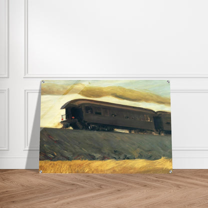 Railroad Train - Edward Hopper Acrylic Print - 70x100 cm / 28x40″ inches