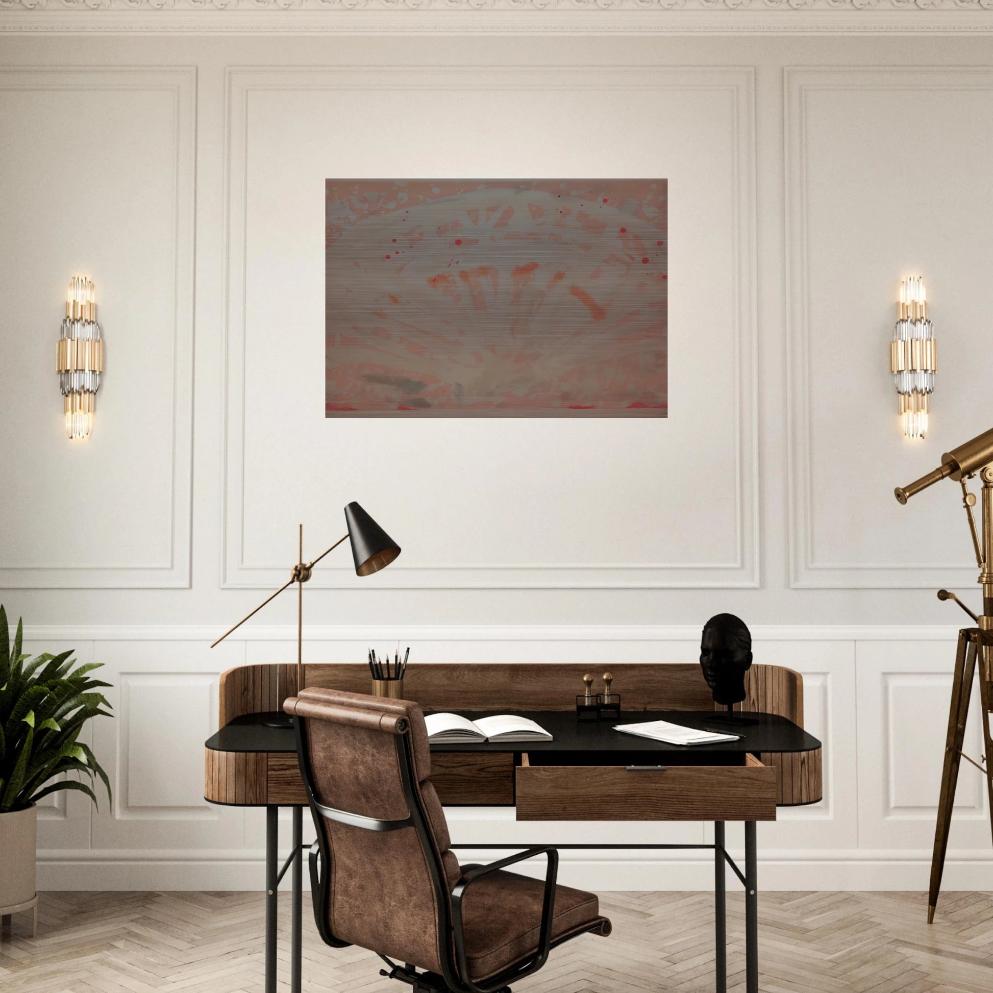 FREGOLI 1969 - Antoni Tapies Brushed Aluminum Print - 70x100 cm / 28x40 inches | Antoni Tapies Aluminum Print | Antoni Tapies Prints