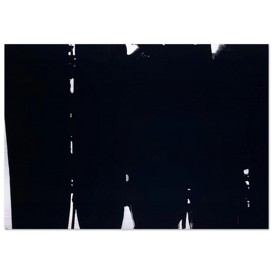 Peinture 220 x 366 cm, 14 mai 1968 - 1968 - Pierre Soulages Brushed Aluminum Print - 70x100 cm / 28x40 inches | Pierre Soulages Aluminum Print | Pierre Soulages Prints