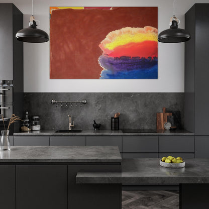 Brown Wall - 1970 - Ronnie Landfield Art Prints - 100x150 cm / 40x60″ inches | Ronnie Landfield Poster | Ronnie Landfield Prints