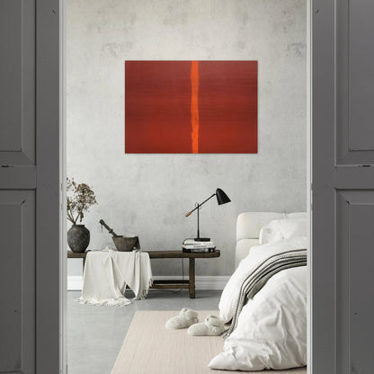 Onement III - Barnett Newman Brushed Aluminum Print - 70x100 cm / 28x40 inches | Barnett Newman Aluminum Print | Barnett Newman Prints