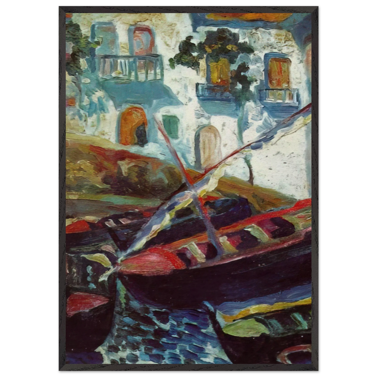 PIANC - Salvador Dali 70x100 cm / 28x40 inches Framed Art Print – Black Wooden Frame