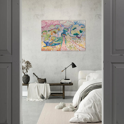 MADAME MATISSE IN THE OLIVE GROVE 1905 - Henri Matisse Brushed Aluminum Print - 70x100 cm / 28x40 inches | Henri Matisse Aluminum Print | Henri Matisse Prints
