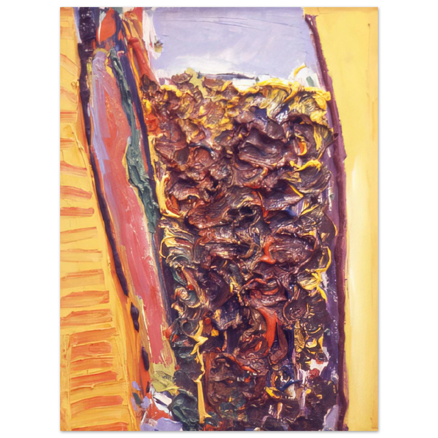 Ronnie Landfield - For Vincent Van Gogh - 1972  75x100 cm / 30x40inches Fine Art Poster