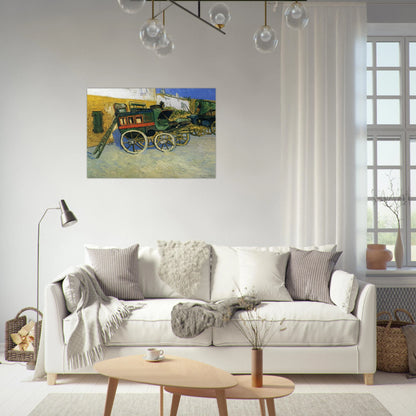 The Tarascon Diligence - Vincent van Gogh Brushed Aluminum Print - 70x100 cm / 28x40 inches | Vincent van Gogh Aluminum Print | Vincent van Gogh Prints