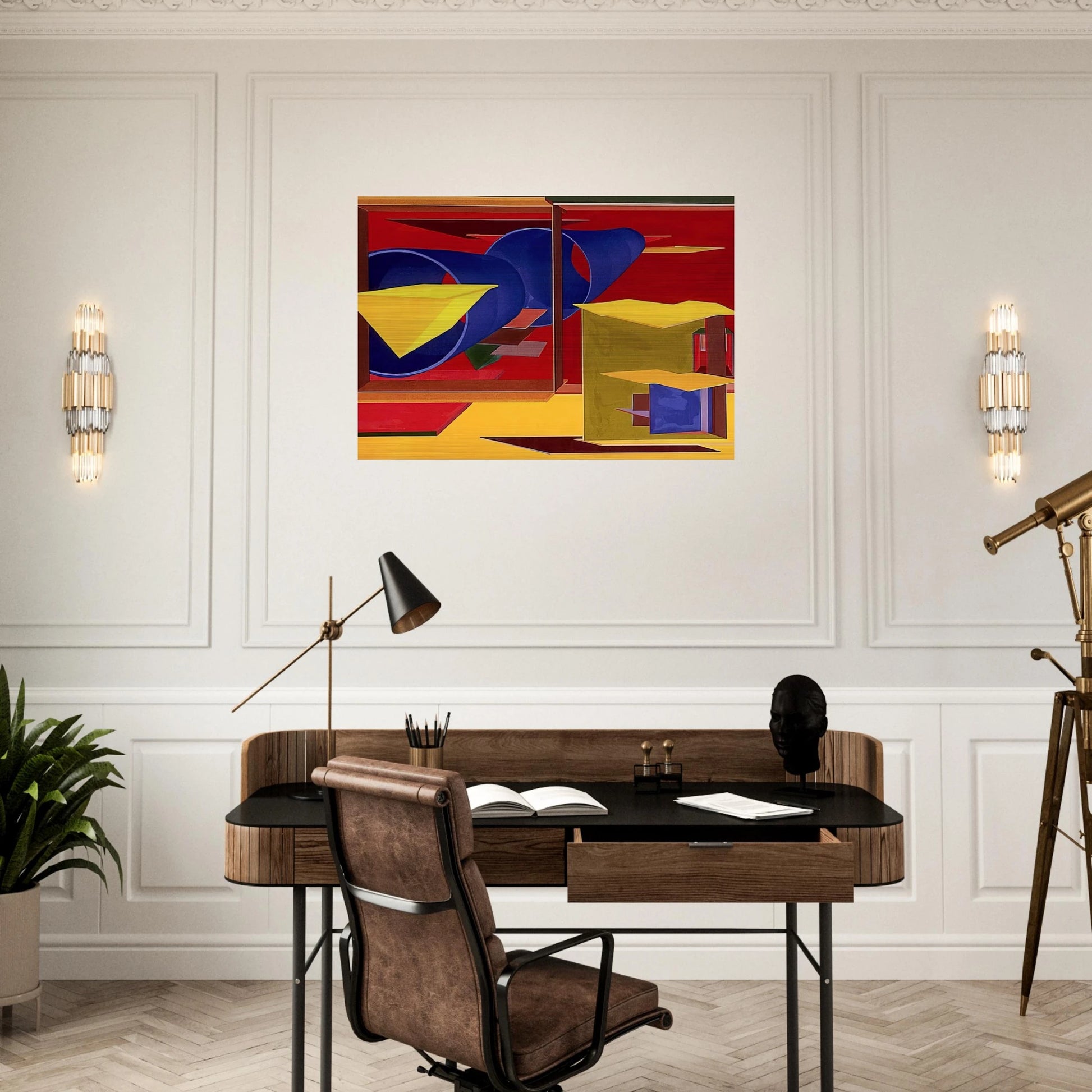 Pachinko - Al Held Brushed Aluminum Print - 70x100 cm / 28x40 inches | Al Held Aluminum Print | Al Held Prints