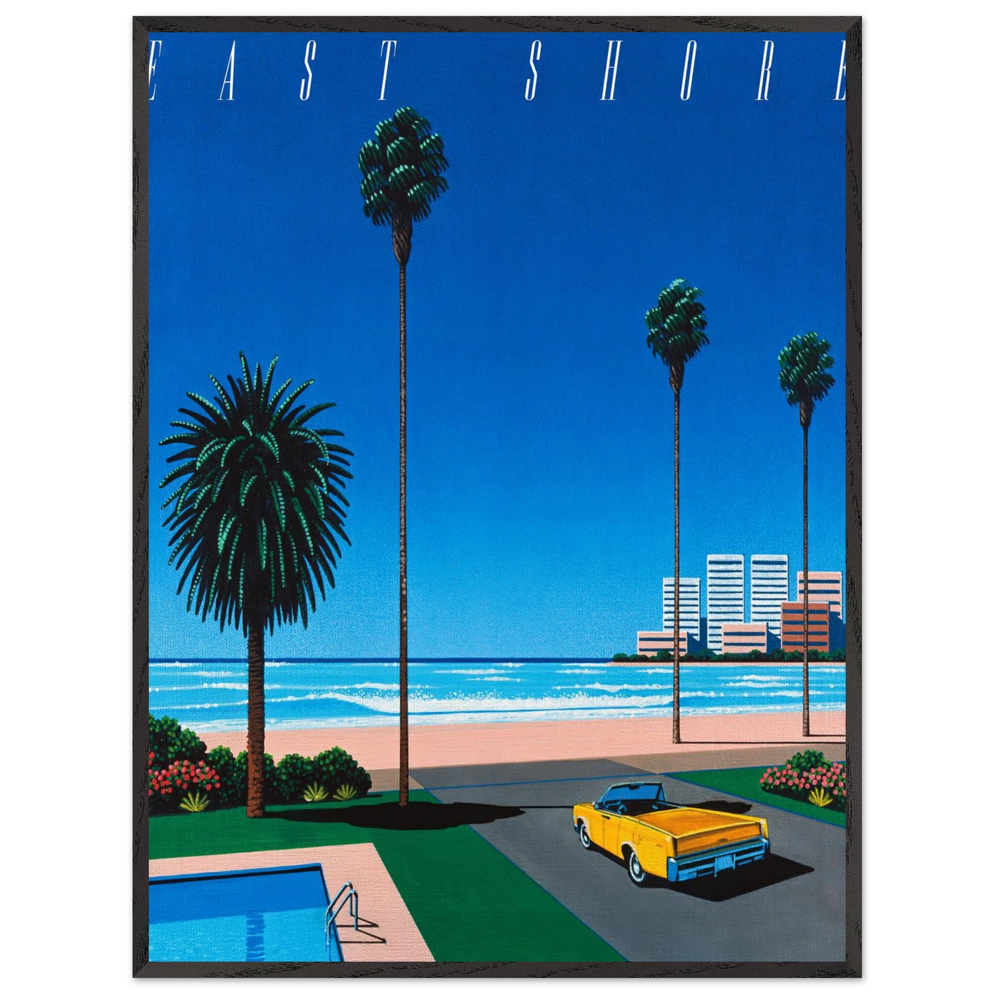 Hiroshi Nagai - Bronze - East Shore Wall Art - 30x40 cm / 12x16 inches - Premium Wooden Framed Poster With Fine Art Paper - Wood frame