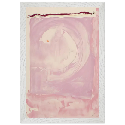 Helen Frankenthaler - Reflections IX - 1995 Wall art - 21x29.7 cm / 8x12" - Premium Wooden Framed Poster With Fine Art Paper - Black frame