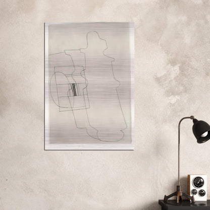 Glass topped bottle - 1967 - Ben Nicholson Brushed Aluminum Print - 70x100 cm / 28x40 inches | Ben Nicholson Aluminum Print | Ben Nicholson Prints