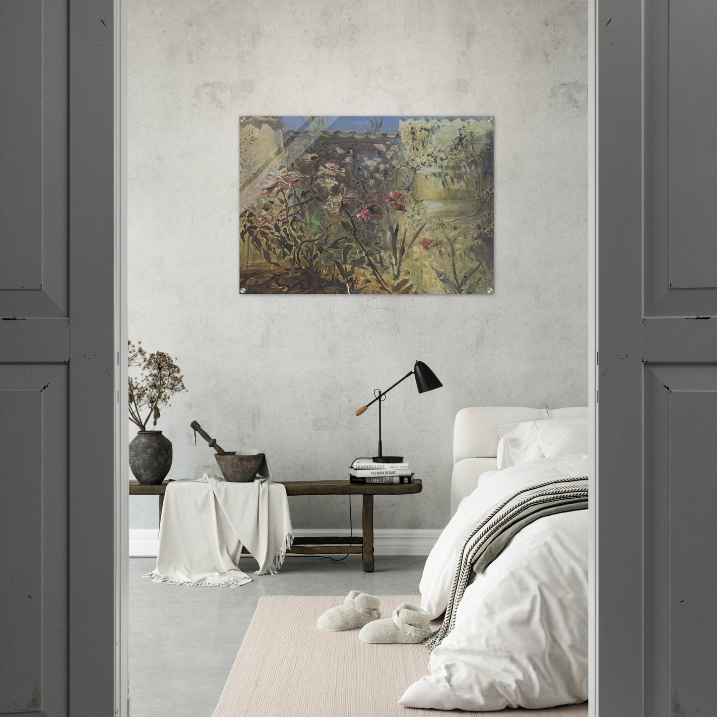 THE PATIO OF PORT LLIGAT - Salvador Dali Acrylic Print - 70x100 cm / 28x40″ inches