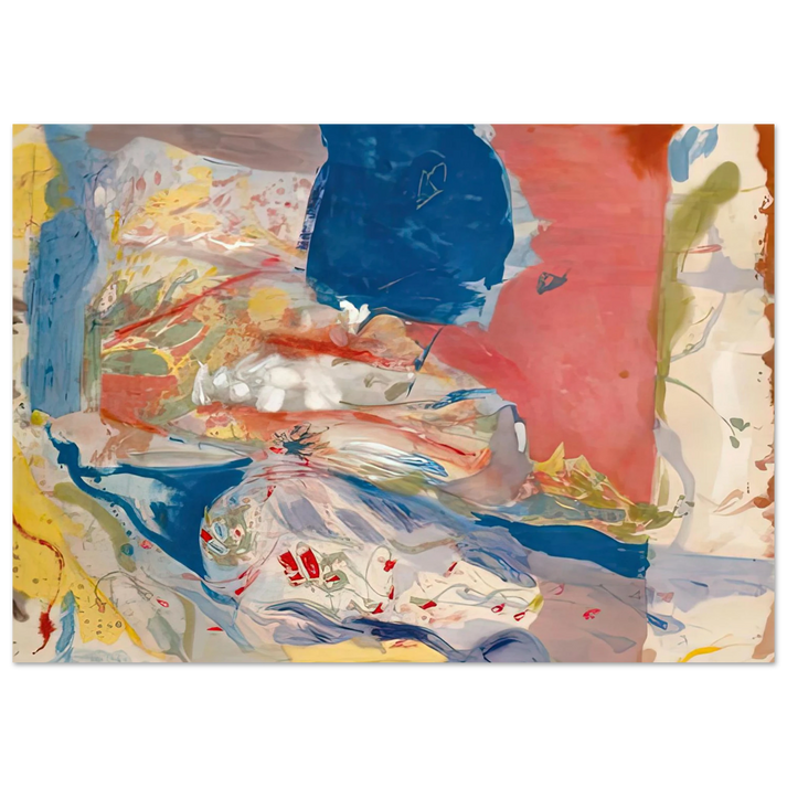 Helen Frankenthaler - Lorelei, 1957- Wall Art - 30x40 cm / 12x16 inches - Premium Wooden Framed Poster With Fine Art Paper-canvas - Black frame