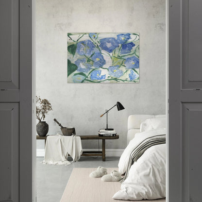 Morning Glories - 1984 - Jennifer Bartlett Brushed Aluminum Print - 70x100 cm / 28x40 inches | Jennifer Bartlett Aluminum Print | Jennifer Bartlett Prints