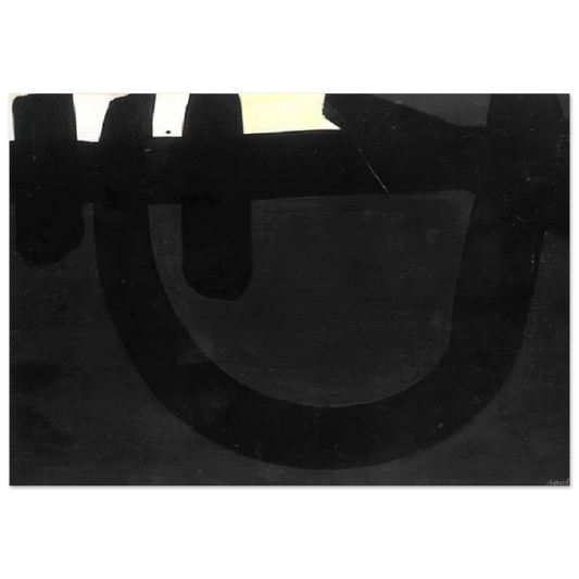 Peinture 8 août 1974 - 1974 - Pierre Soulages Brushed Aluminum Print - 70x100 cm / 28x40 inches | Pierre Soulages Aluminum Print | Pierre Soulages Prints