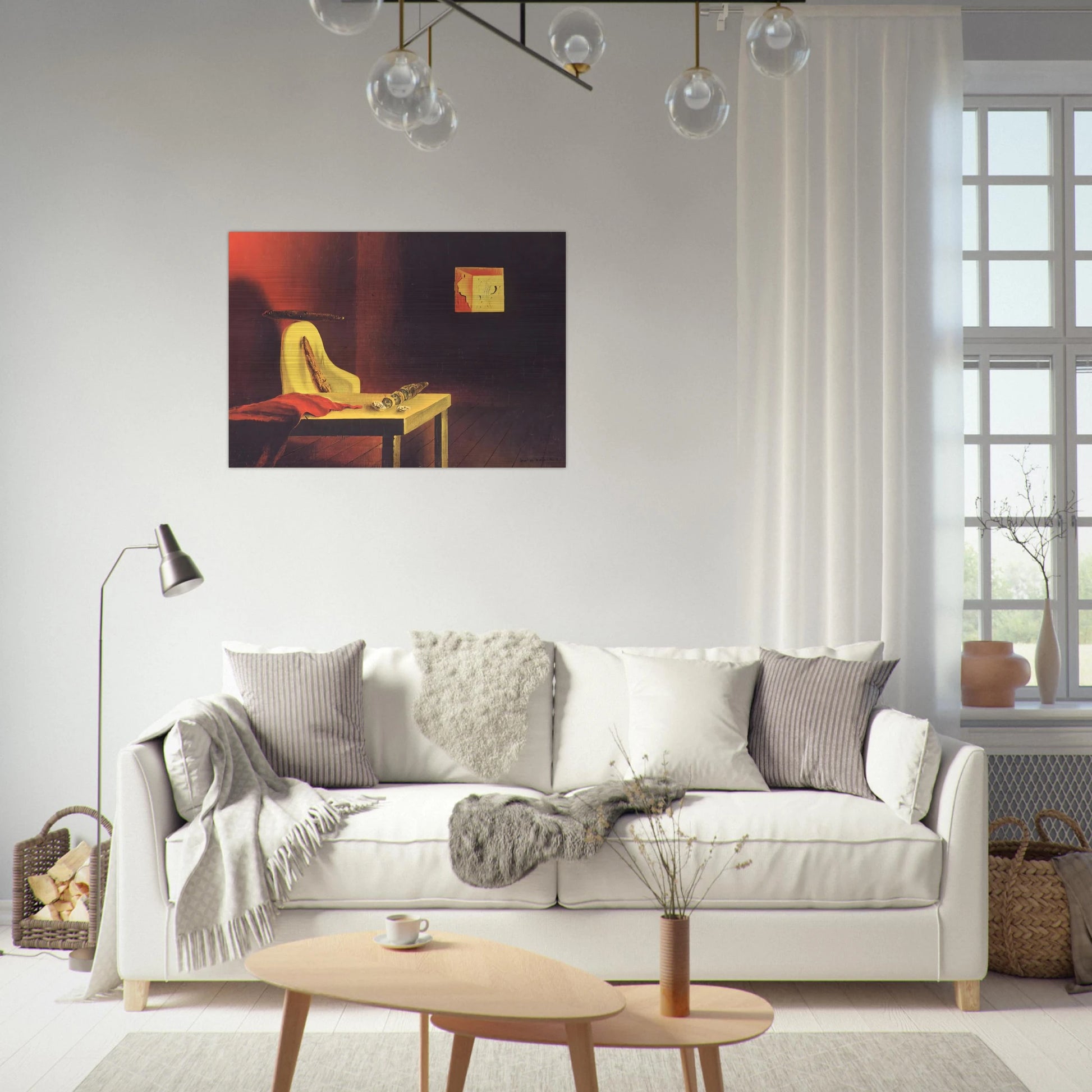 THE INVISIBLE MAN - Salvador Dali Brushed Aluminum Print - 70x100 cm / 28x40 inches | Salvador Dali Aluminum Print | Salvador Dali Prints