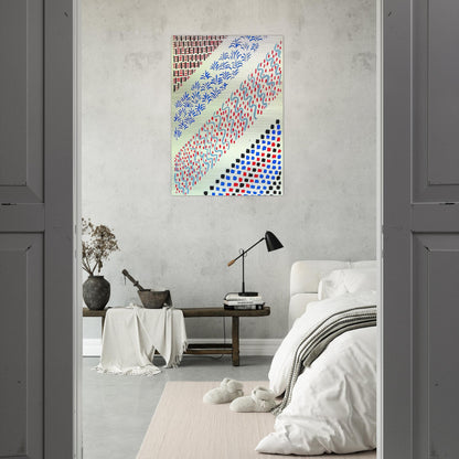 COMPOSITION 27 - Sonia Delaunay Brushed Aluminum Print - 70x100 cm / 28x40 inches | Sonia Delaunay Aluminum Print | Sonia Delaunay Prints
