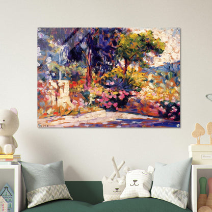 The Flowered Terrace - Henri-Edmond Cross Acrylic Print - 70x100 cm / 28x40″ inches