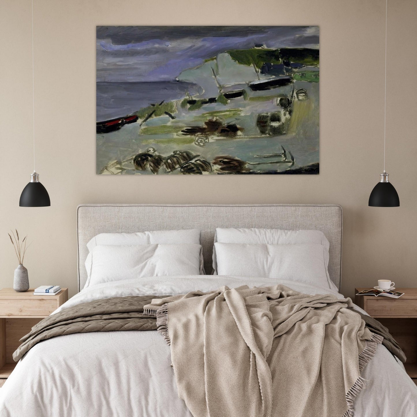 BOATS ON THE BEACH ETRETAT 1920 - Henri Matisse Art Prints - 100x150 cm / 40x60″ inches | Henri Matisse Poster | Henri Matisse Prints