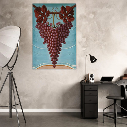 El Racimo De Uvas - 1944 - Maruja Mallo Art Prints - 100x150 cm / 40x60″ inches | Maruja Mallo Poster | Maruja Mallo Prints
