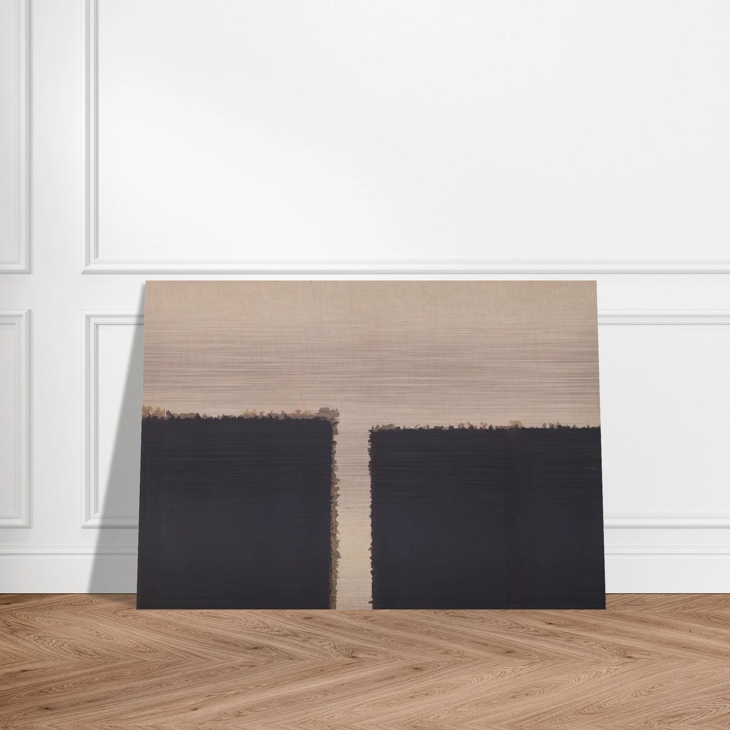 Burnt Umber  Ultramarine - 2004 - Yun Hyong-keun Brushed Aluminum Print - 70x100 cm / 28x40 inches | Yun Hyong-keun Aluminum Print | Yun Hyong-keun Prints