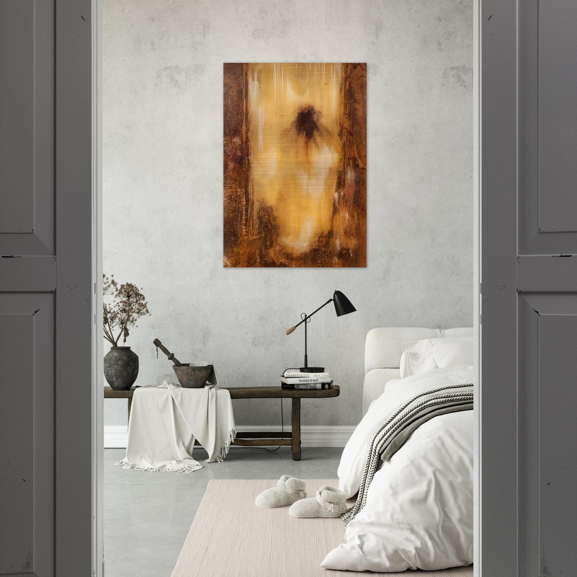 Homage of Melville - Abstract Expressionism - Paul Jenkins Brushed Aluminum Print - 70x100 cm / 28x40 inches | Paul Jenkins Aluminum Print | Paul Jenkins Prints