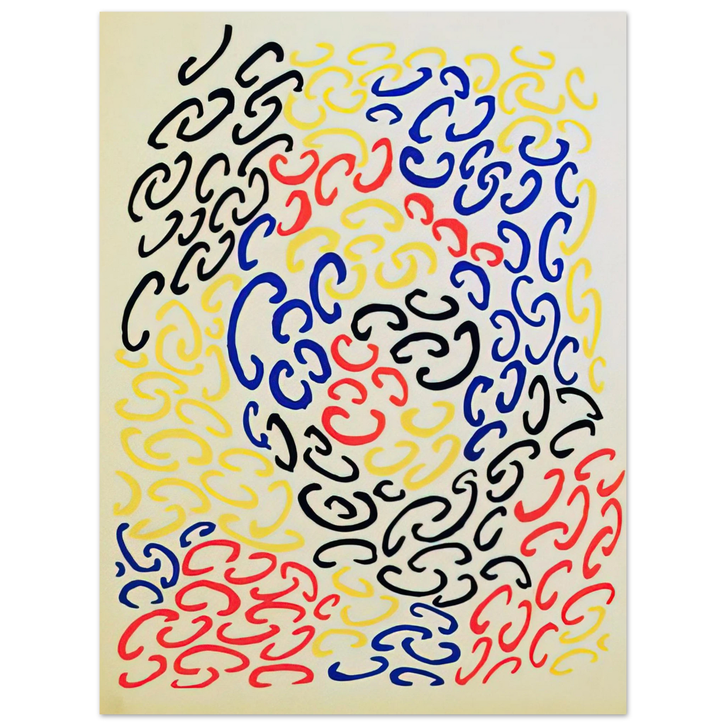 Sonia Delaunay - COMPOSITION 10  75x100 cm / 30x40inches Fine Art Poster