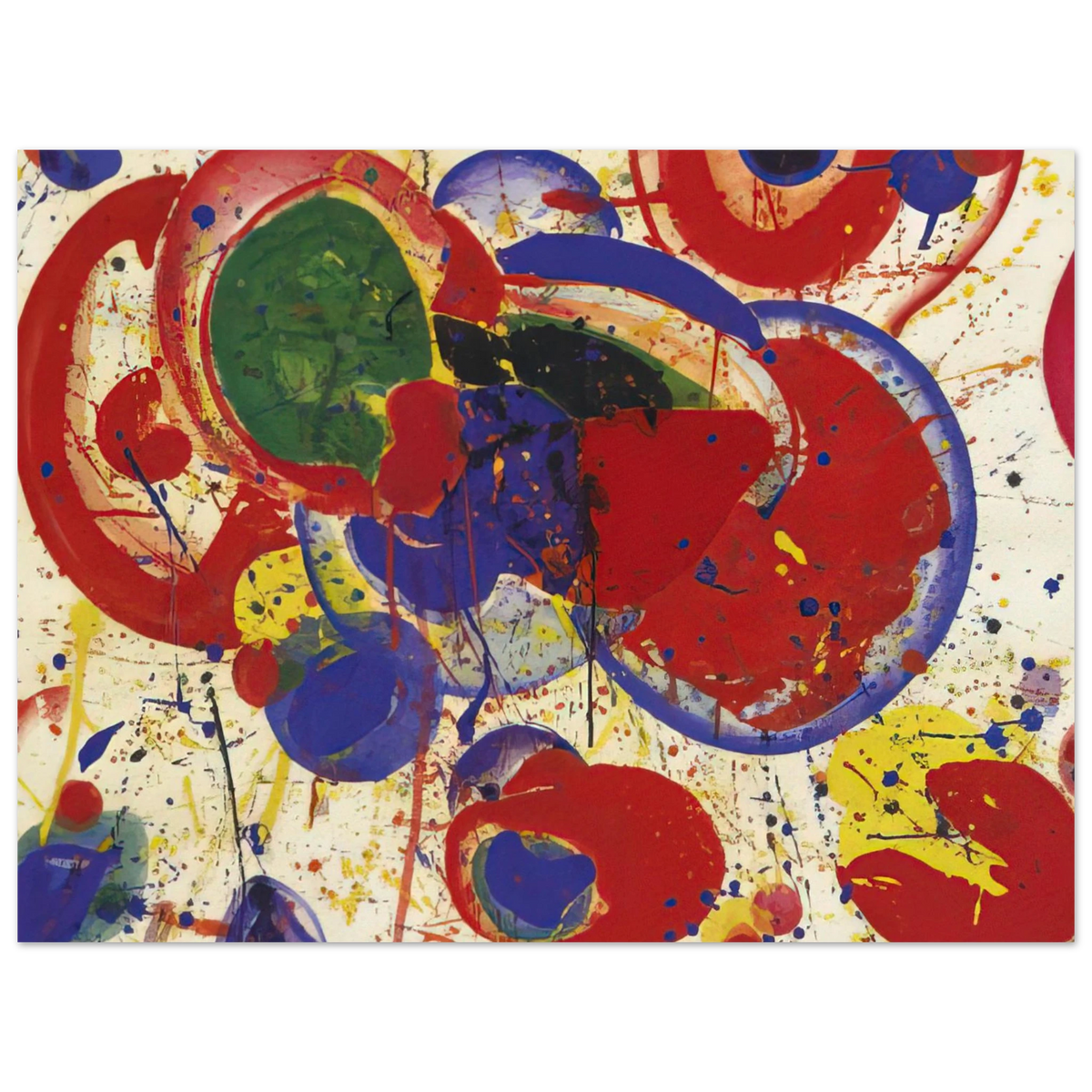 Sam Francis - All Red  75x100 cm / 30x40inches Fine Art Poster