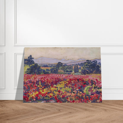 THE VINES IN SAINT CLAIR 1912 - Theo van Rysselberghe Brushed Aluminum Print - 70x100 cm / 28x40 inches | Theo van Rysselberghe Aluminum Print | Theo van Rysselberghe Prints