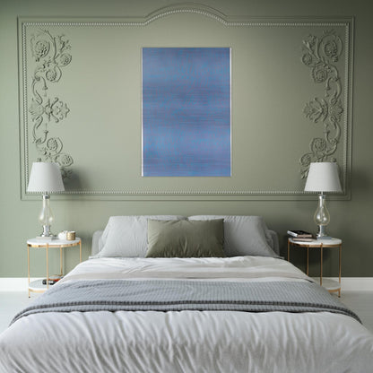 Azzurro turchese - 1964 - Carla Accardi Brushed Aluminum Print - 70x100 cm / 28x40 inches | Carla Accardi Aluminum Print | Carla Accardi Prints