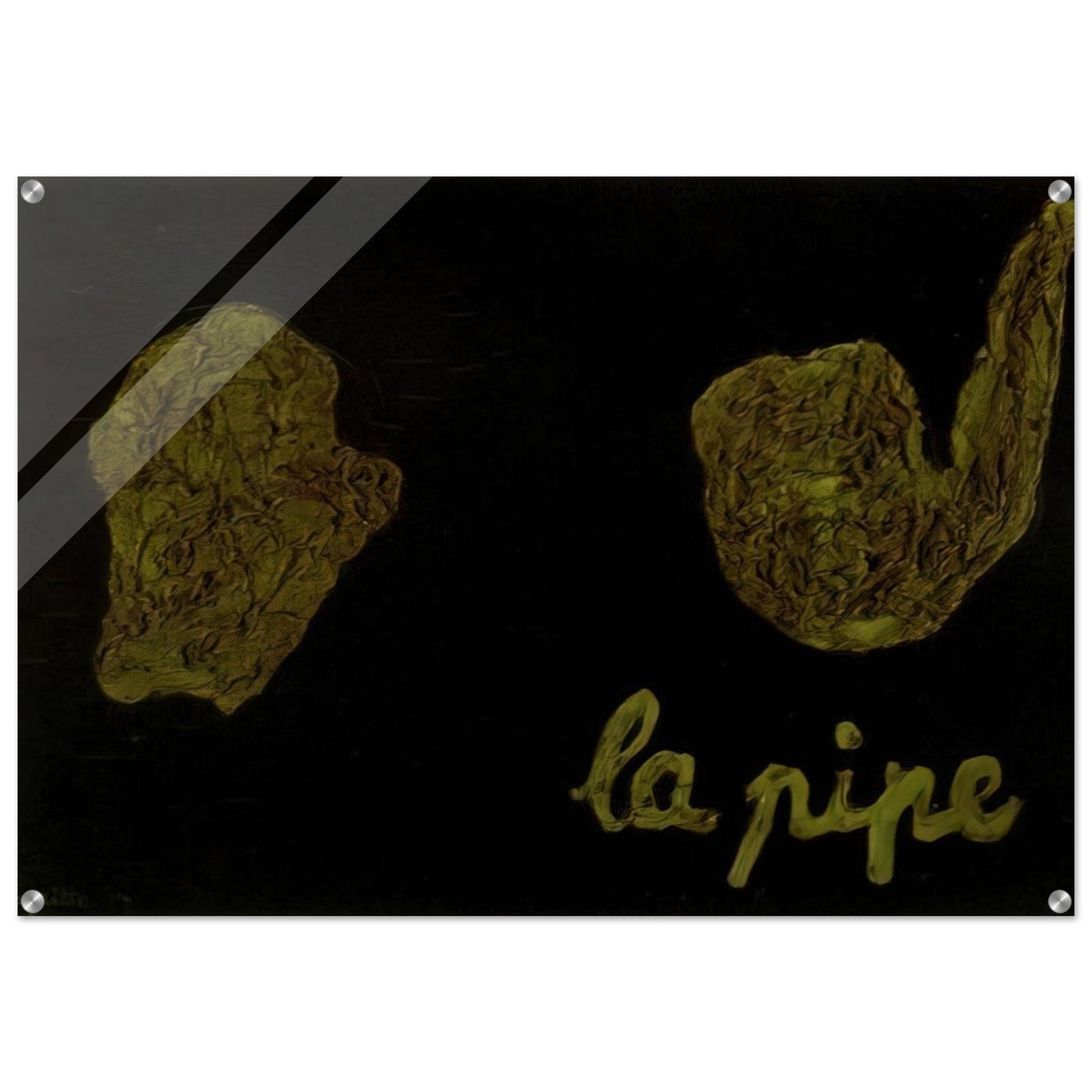 THE PIPE 1927 - Rene Magritte Acrylic Print - 70x100 cm / 28x40″ inches | Rene Magritte Wall Art | Rene Magritte Prints