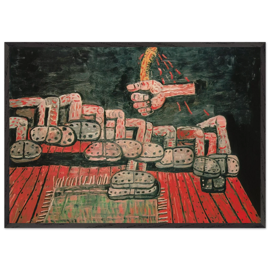 ROOM - Philip Guston 70x100 cm / 28x40 inches Framed Art Print – Black Wooden Frame