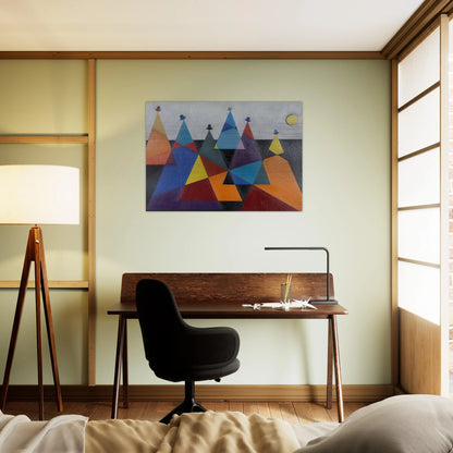 Untitled Mountains - 1955 - Omar Rayo Brushed Aluminum Print - 70x100 cm / 28x40 inches | Omar Rayo Aluminum Print | Omar Rayo Prints