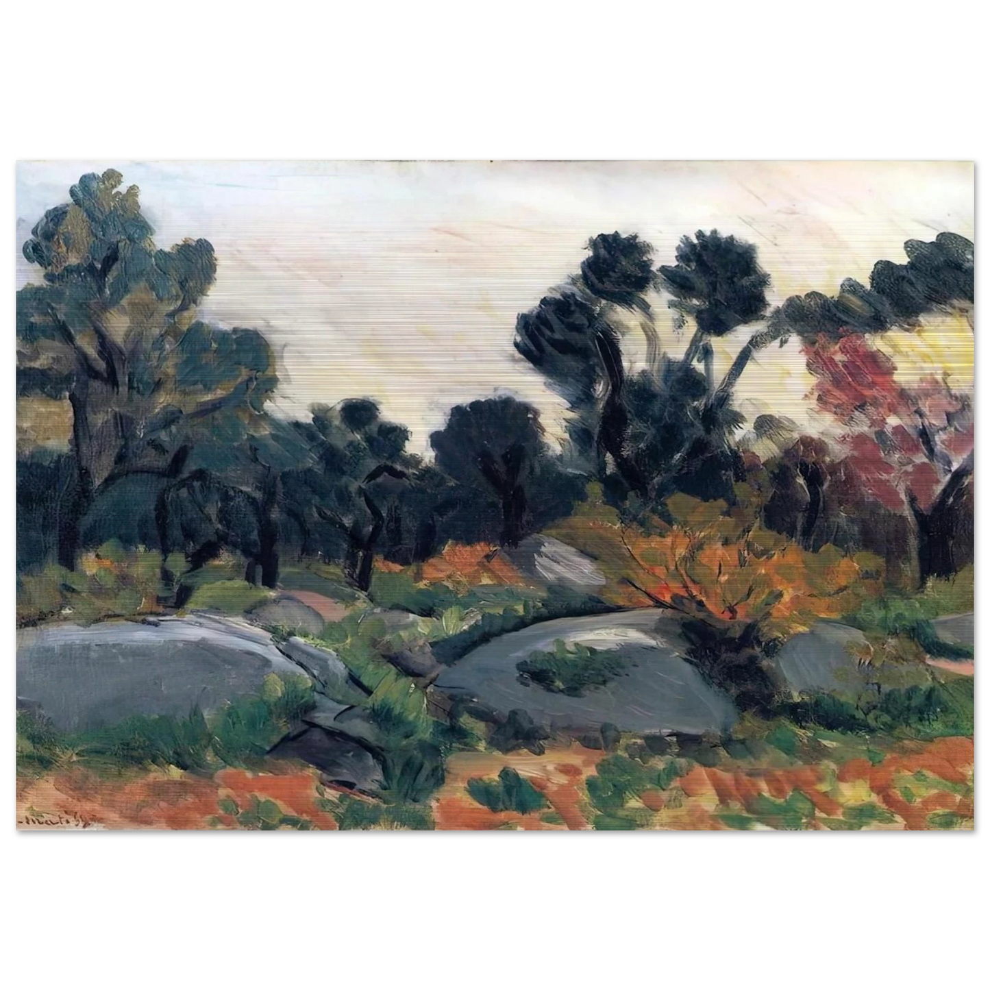 LANDSCAPE 3 - Henri Matisse Brushed Aluminum Print - 70x100 cm / 28x40 inches | Henri Matisse Aluminum Print | Henri Matisse Prints