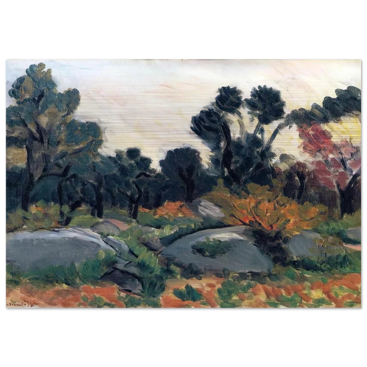 LANDSCAPE 3 - Henri Matisse Brushed Aluminum Print - 70x100 cm / 28x40 inches | Henri Matisse Aluminum Print | Henri Matisse Prints