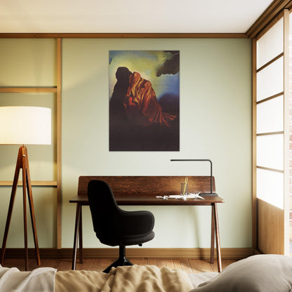 THE VEILED HEART - Salvador Dali Brushed Aluminum Print - 70x100 cm / 28x40 inches | Salvador Dali Aluminum Print | Salvador Dali Prints