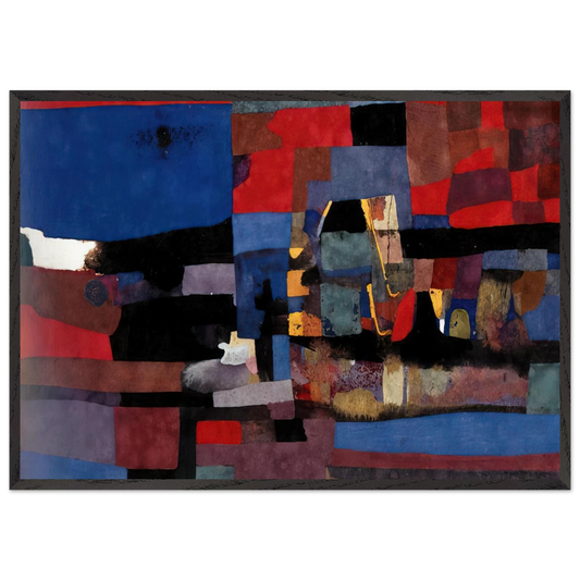 Untitled - 1952 N2 - Alberto Burri 70x100 cm / 28x40 inches Framed Art Print – Black Wooden Frame