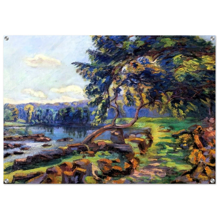 Les rapides a Genetin - 1900 - Armand Guillaumin Acrylic Print - 70x100 cm / 28x40″ inches