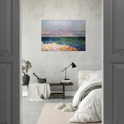 The Gulf of Antibes - claude monet Brushed Aluminum Print - 70x100 cm / 28x40 inches | claude monet Aluminum Print | claude monet Prints