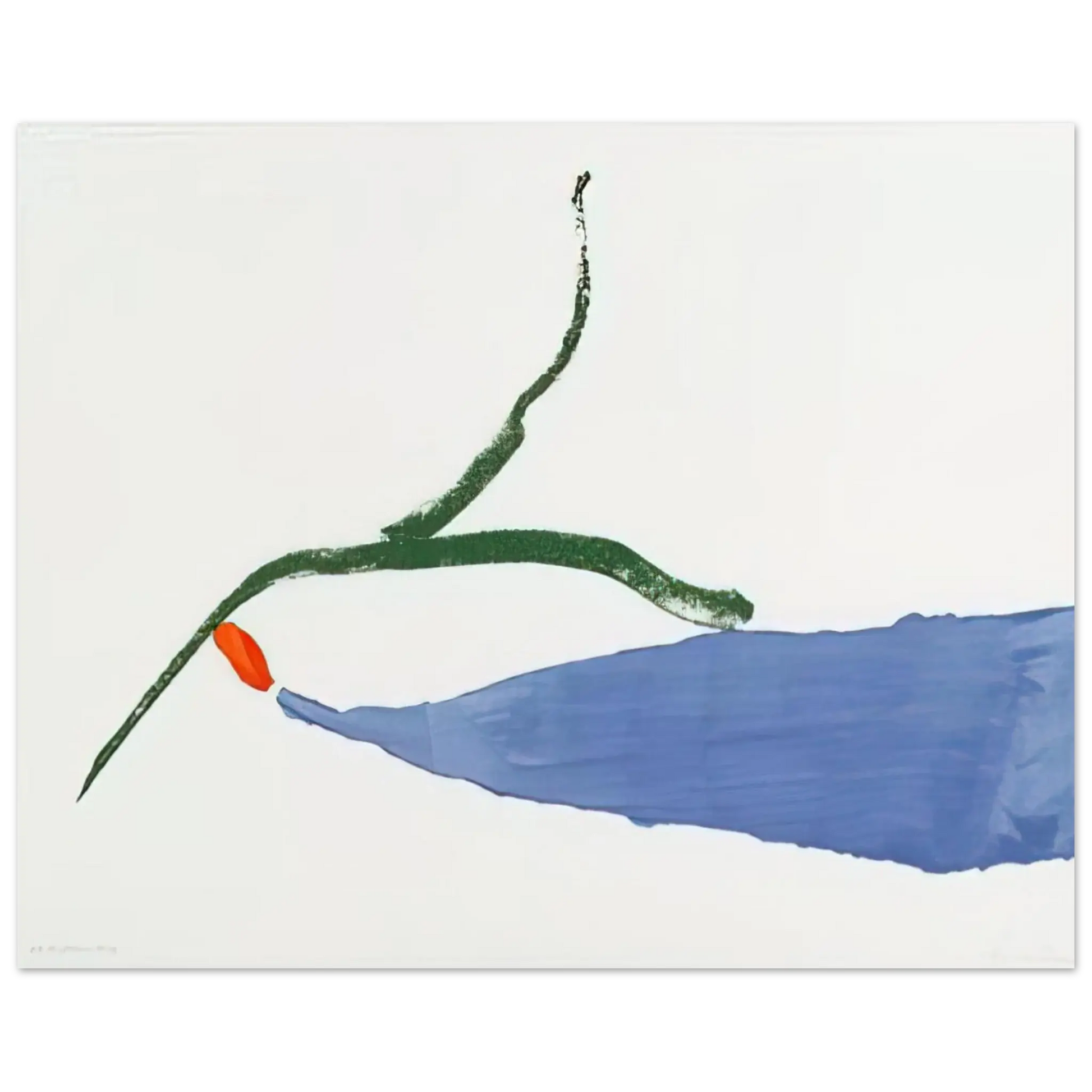 Helen Frankenthaler - A Little Zen - 1970 Wall art - 21x29.7 cm / 8x12" - Premium Wooden Framed Poster With Fine Art Paper - Wood frame