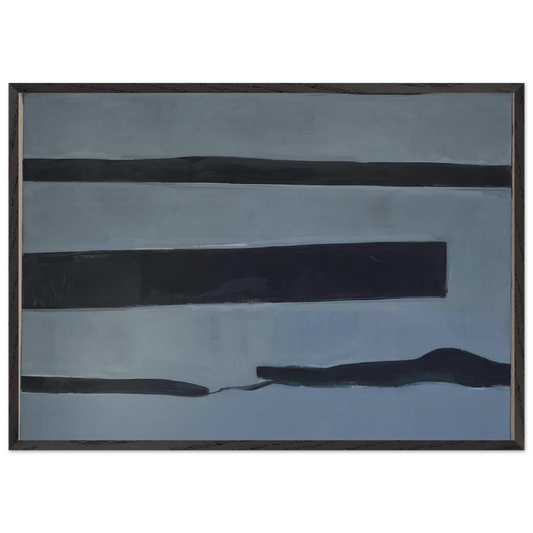 Untitled - 1956 N1 - Donald Judd 70x100 cm / 28x40 inches Framed Art Print – Black Wooden Frame