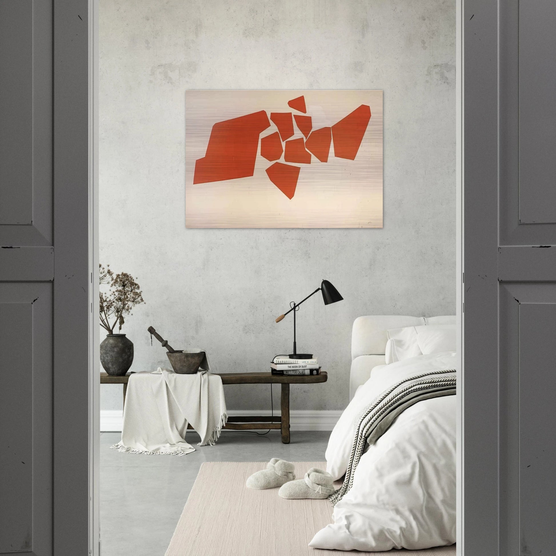 Large Fragemented Shapes - 1968 - Robert Goodnough Brushed Aluminum Print - 70x100 cm / 28x40 inches | Robert Goodnough Aluminum Print | Robert Goodnough Prints