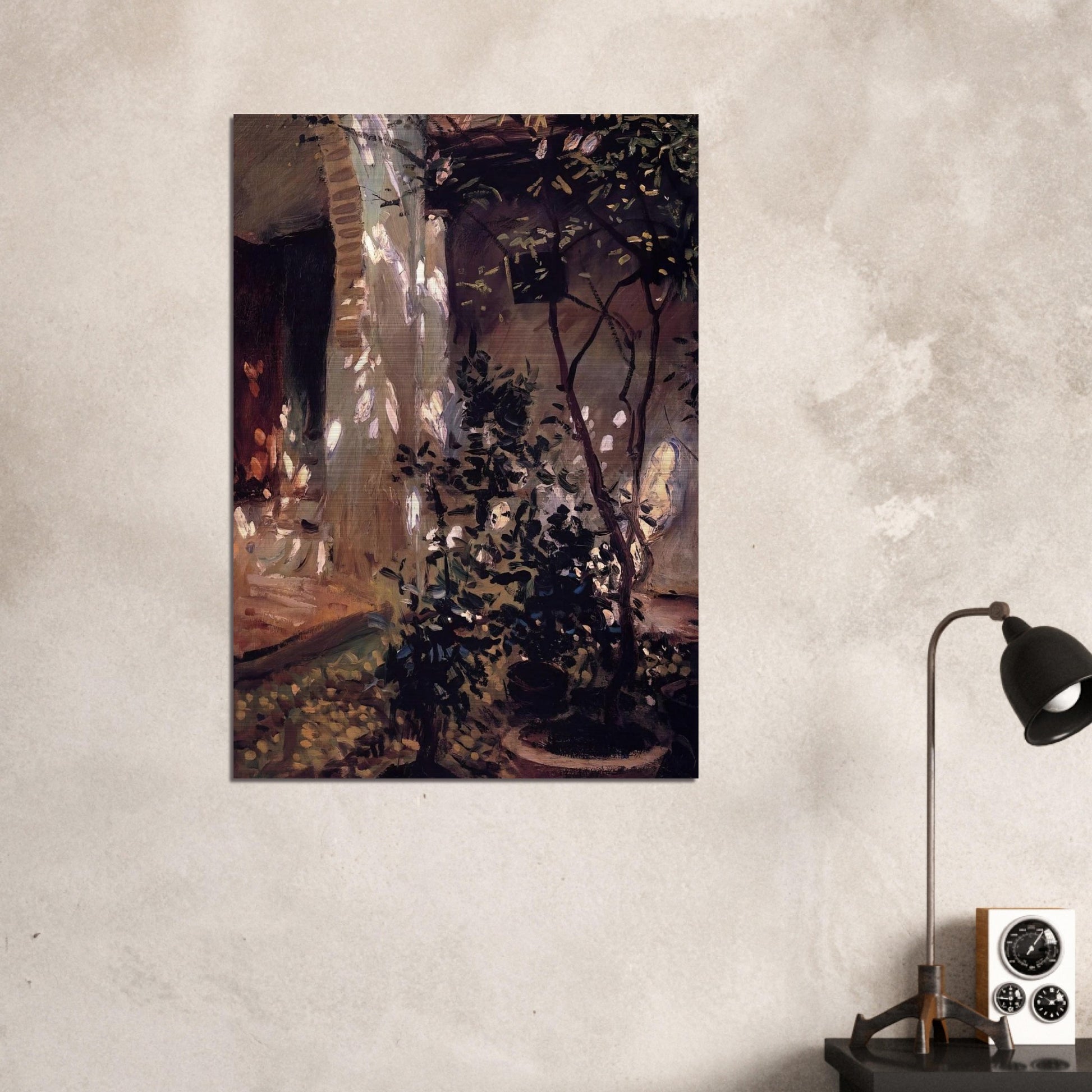 Granada. Sunspots - John Singer Sargent Brushed Aluminum Print - 70x100 cm / 28x40 inches | John Singer Sargent Aluminum Print | John Singer Sargent Prints