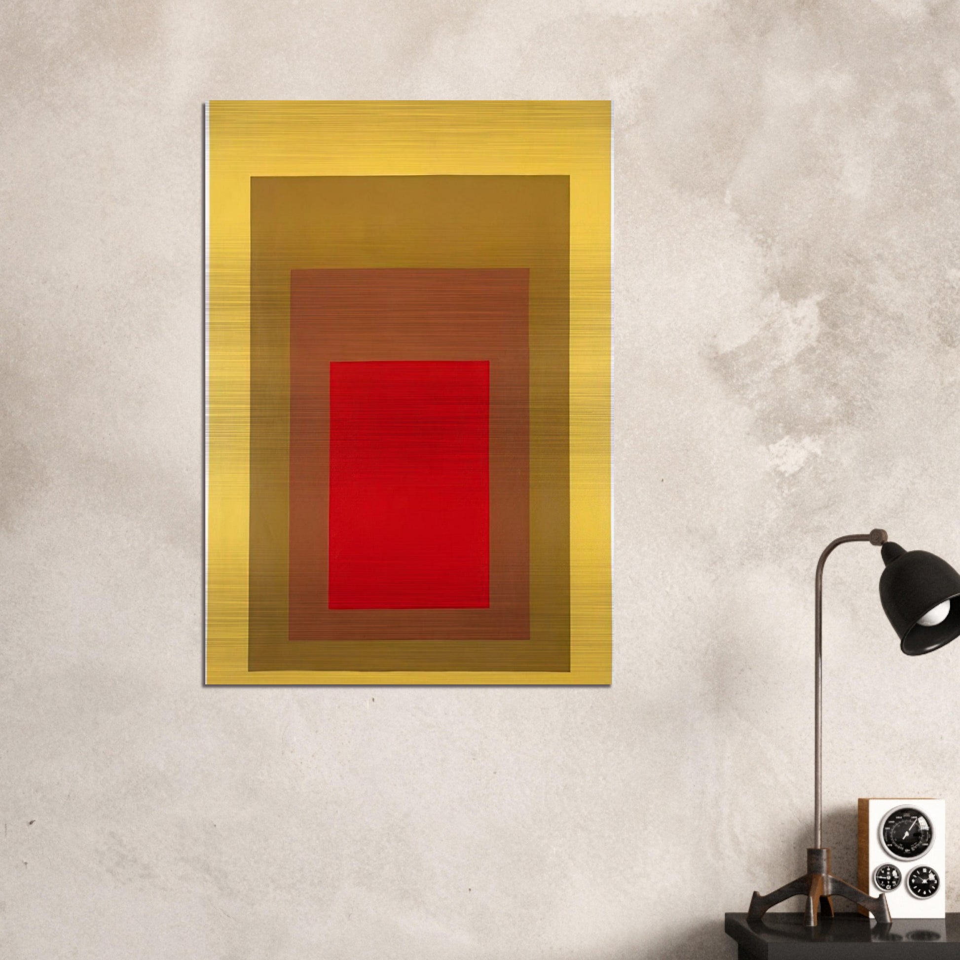 HOMAGE TO THE SQUARE 1967 1 - Josef Albers Brushed Aluminum Print - 70x100 cm / 28x40 inches | Josef Albers Aluminum Print | Josef Albers Prints