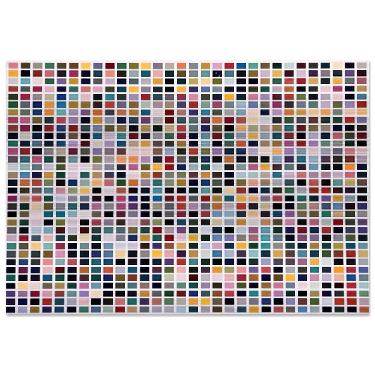 1024 COLOURS 1973 - Gerhard Richter Brushed Aluminum Print - 70x100 cm / 28x40 inches | Gerhard Richter Aluminum Print | Gerhard Richter Prints