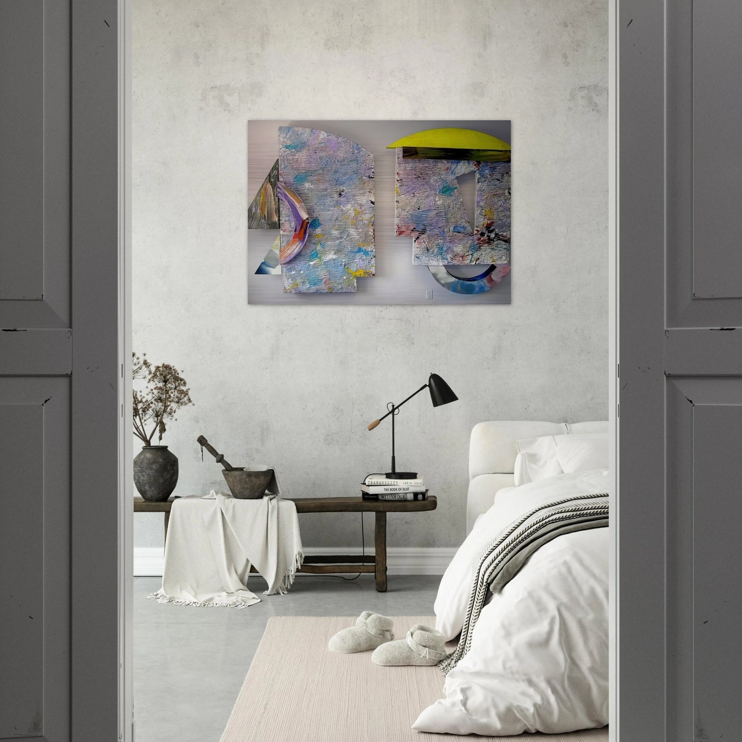 Ibis - Sam Gilliam Brushed Aluminum Print - 70x100 cm / 28x40 inches | Sam Gilliam Aluminum Print | Sam Gilliam Prints