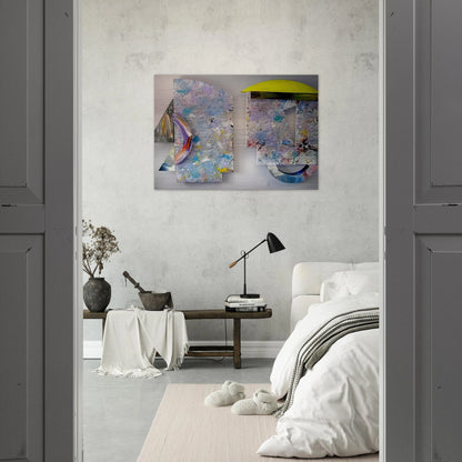 Ibis - Sam Gilliam Brushed Aluminum Print - 70x100 cm / 28x40 inches | Sam Gilliam Aluminum Print | Sam Gilliam Prints