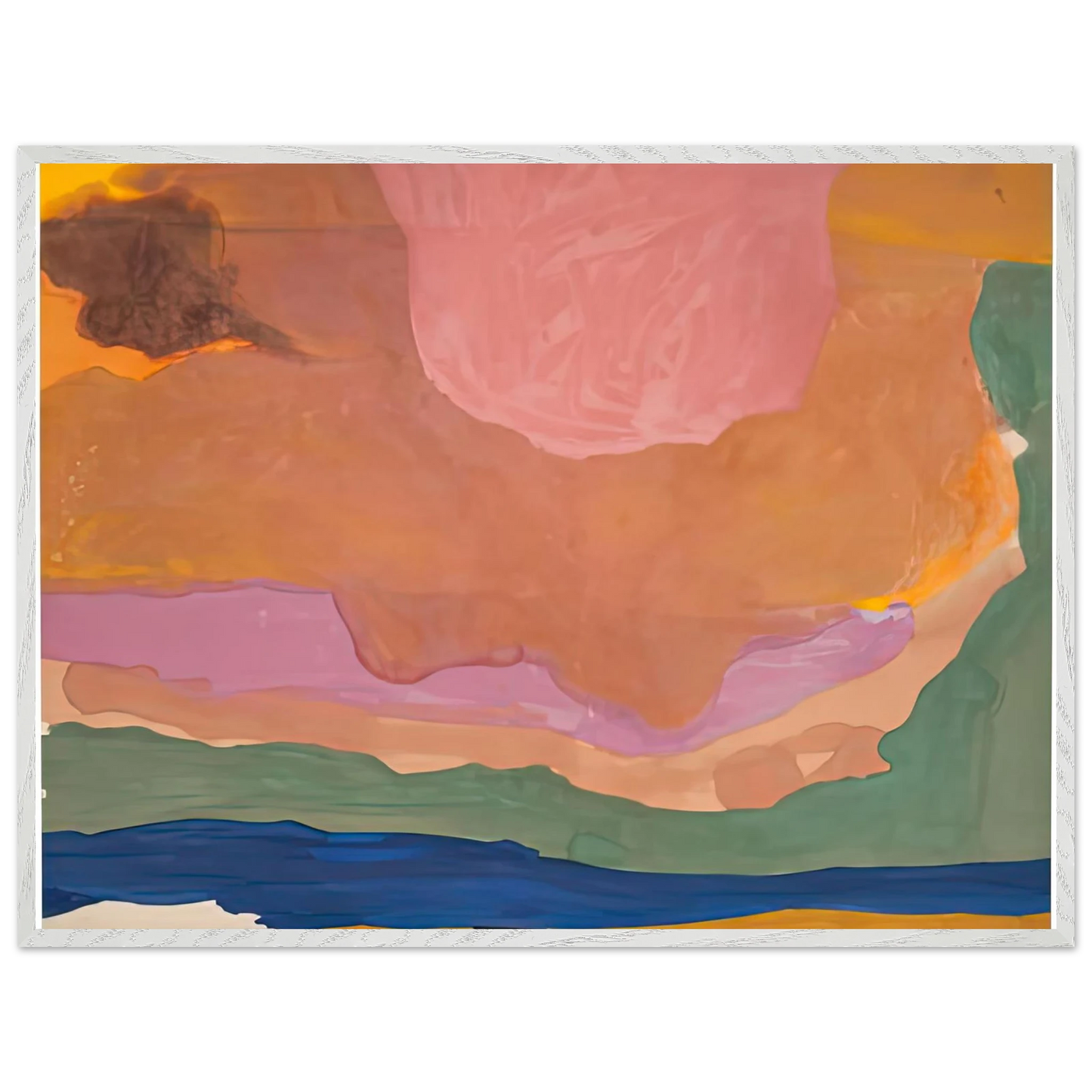 Helen Frankenthaler - Flood, 1967- Wall Art - 60x80 cm / 24x32 inches - Fine Art Poster-canvas - -