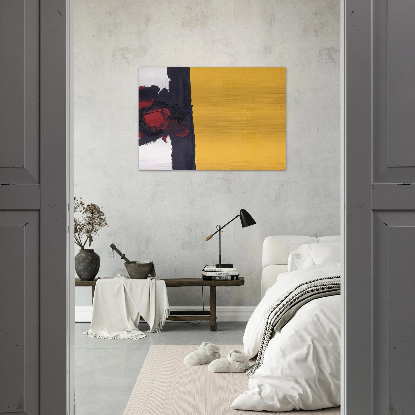 471 - Luis Feito Brushed Aluminum Print - 70x100 cm / 28x40 inches | Luis Feito Aluminum Print | Luis Feito Prints